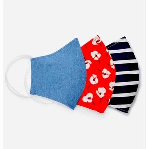 Face Mask 3-Pack in Stripe and Floral